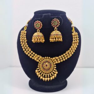 Chakra Gold Necklace Set