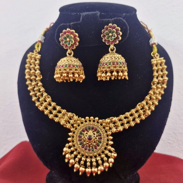 Chakra Gold Necklace Set - Image 3