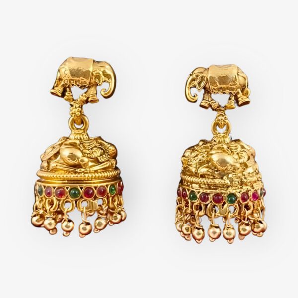 Elephant Jhumka Earrings