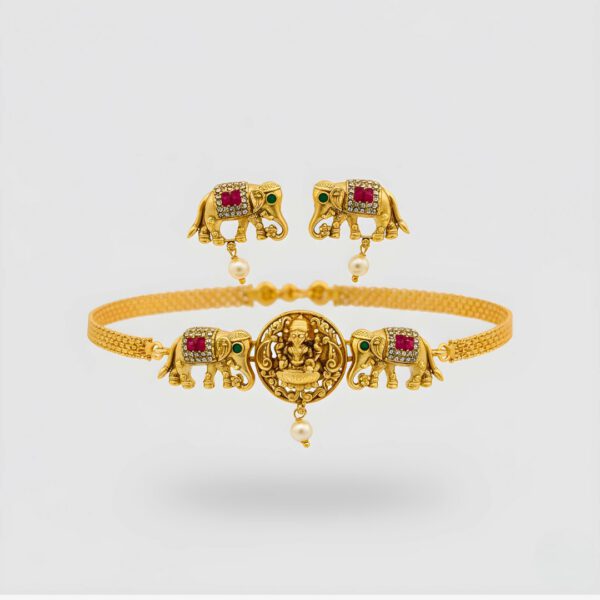 Elephant Motif Choker Set - Image 2