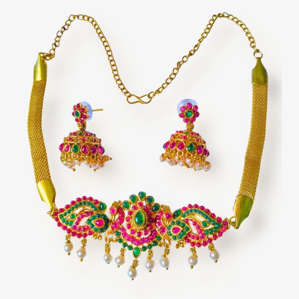 Gold-Plated Choker Necklace - Image 4