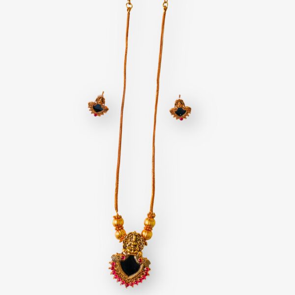 Gold-Plated Long Pendant Necklace - Image 5