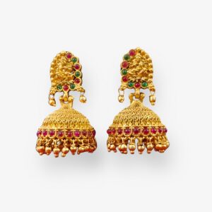 Lakshmi Temple Jhumka Earrings
