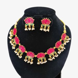 Lotus Pearl Gold-Plated Necklace