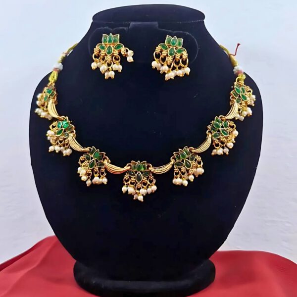 Lotus Pearl Necklace - Image 3