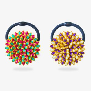 Kundan Bloom Hairband Duo